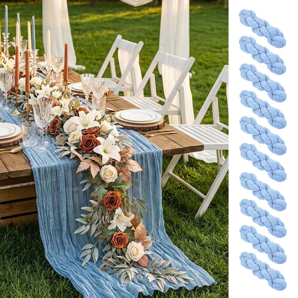Set of 10 Table Runner Gauze C - Christmas Table Runner ulasan dan harga